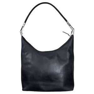 GUCCI‎ 1997 TOM FORD ERA Smooth Black Calfskin Leather Hobo 3814 w/ GG DustBag